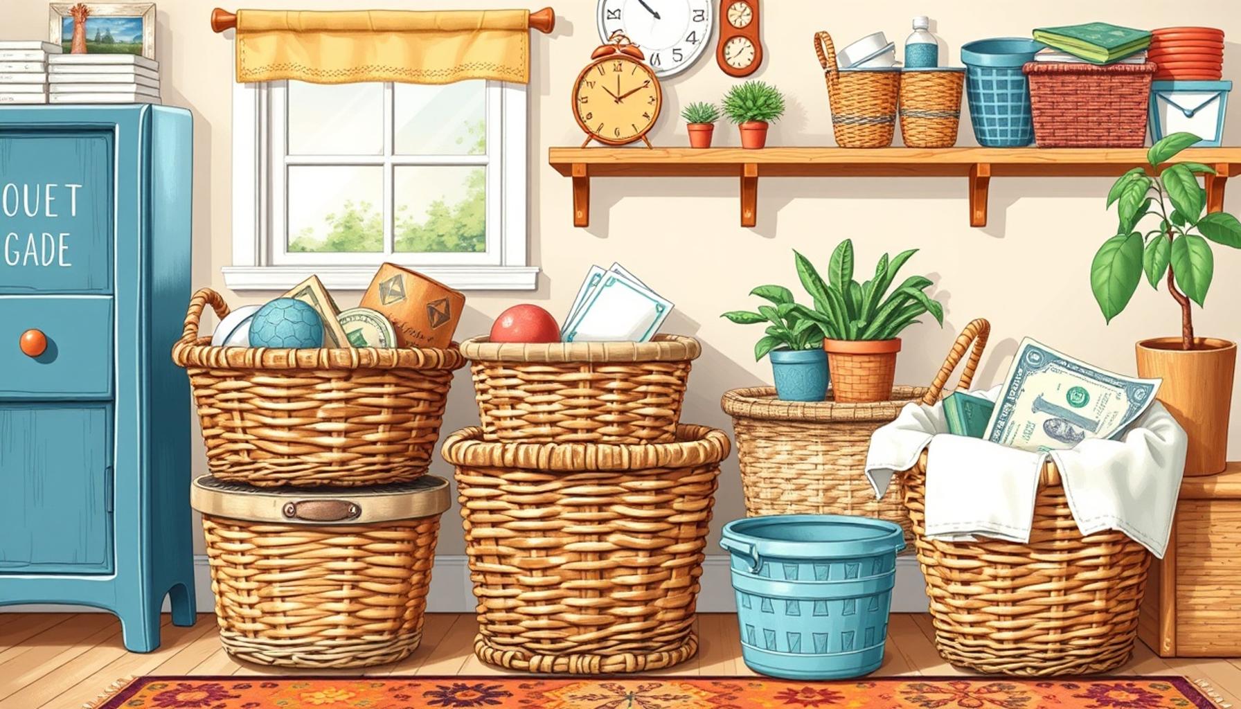 Using Baskets and Bins: Creative Ways to Organize Every Room