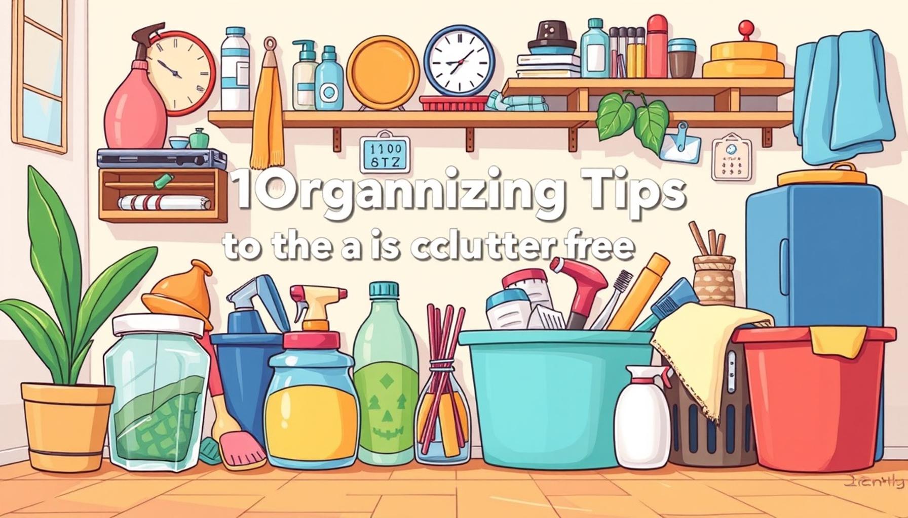 10 Organizing Tips for a Clutter-Free Cleaning Routine
