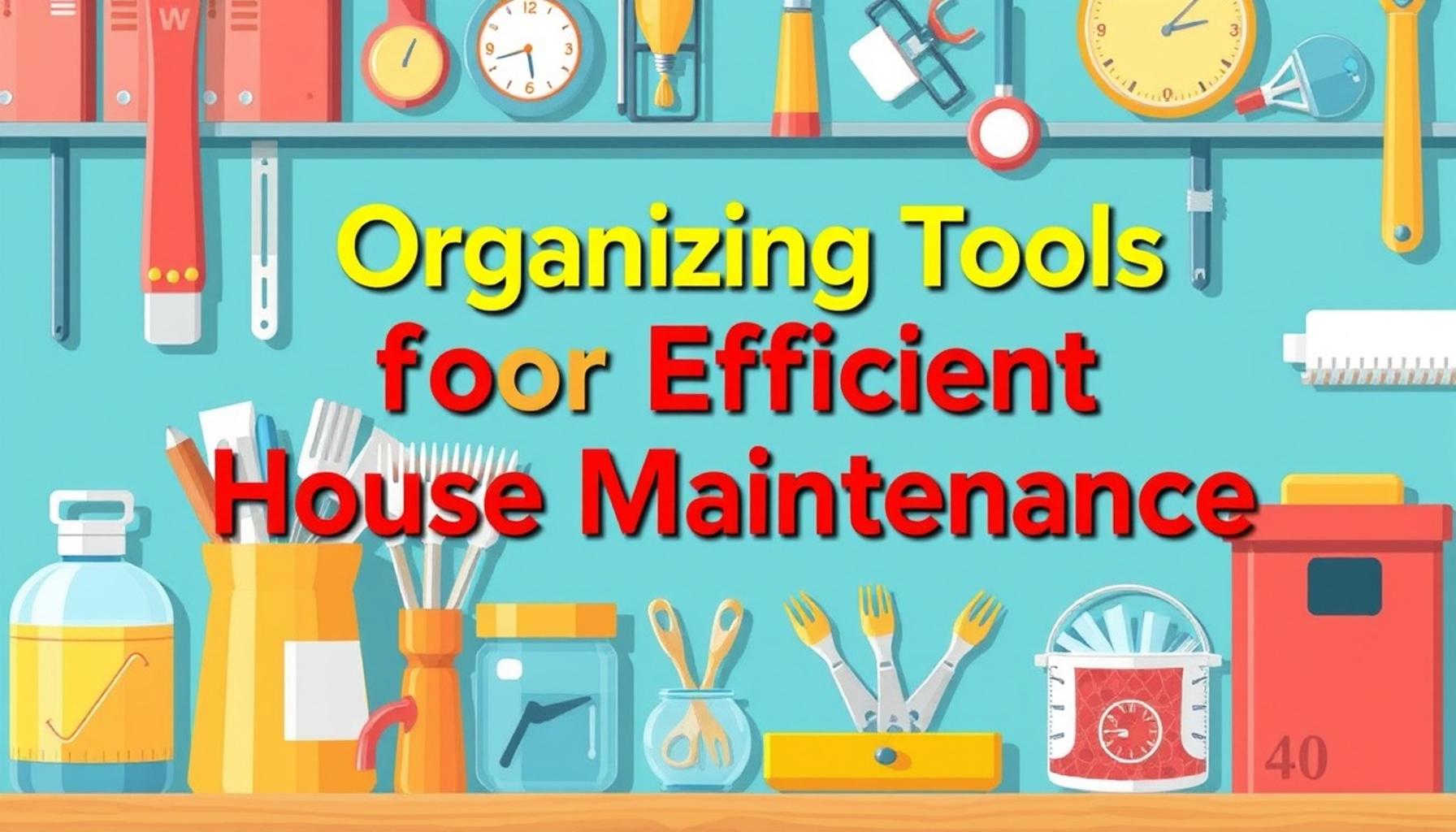 Essential Organizing Tools for Efficient House Maintenance